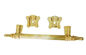 Golden / Bronze Wholesale Coffin Handles , Coffin Fittings High Durability