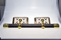 Funeral Casket Parts Swing Bar Set ABS Materials With Steel Bar Gold Surface