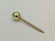 Gold Plated Spherical Zamak Material Coffin Screw Accessories Durable ZS10