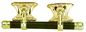 24K Gold Wooden Casket Handles Wholesale H In Plastic Panel And Zinc Alloy Hinge