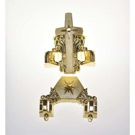 Star Design Coffin Ornaments Fitting 12# In Gold Finishing Casket Corner