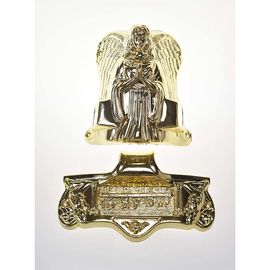 Angel Shaped Metal Casket Fitting 19# In Gold Plating Treatment SGS Approved