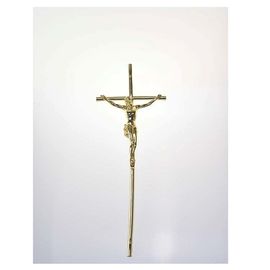 Jesus Shape Coffin Ornaments Corss , Funeral Decoration Crucifix Customized Color