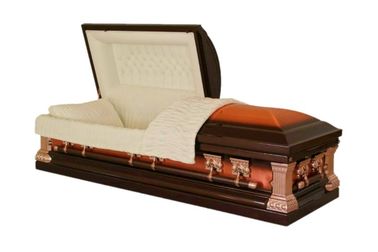 Beautiful Looking Cremation Coffin, Funeral Home Coffin 32 O.Z Thickness MC02