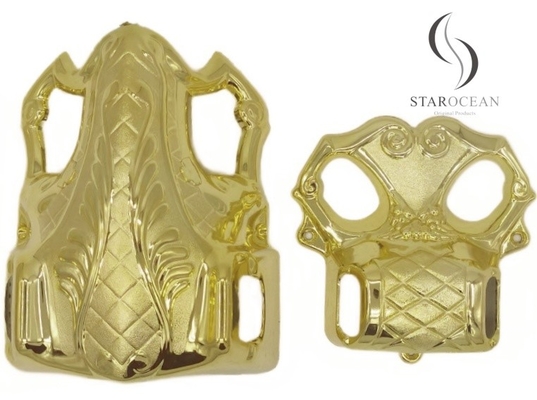 Gold Plating Coffin Ornaments 4#G , Customized Coffins And Caskets Accessories