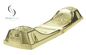Light Gold Custom PP Material Coffin Handles And Decorative Coffin Corners 8# LG