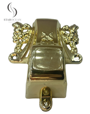 Light Gold Color PP Casket Fitting Coffin Corner Die Catings By Mould 3# LG