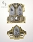 ABS Material Exquisite Double Color Gorgeous Coffin Decoration Accessories Set 20#