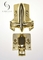 Gold Plated Funeral Accessories Handle Set, Parts Of A Casket Compact Structure 2#