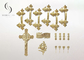 Gold Coffin Ornaments Handles 120kg Lifting Weight P9001set