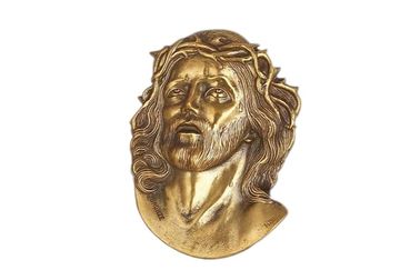 Jesus Portrait Personalized Grave Decorations , Grave Headstone Decorations Painted Brass